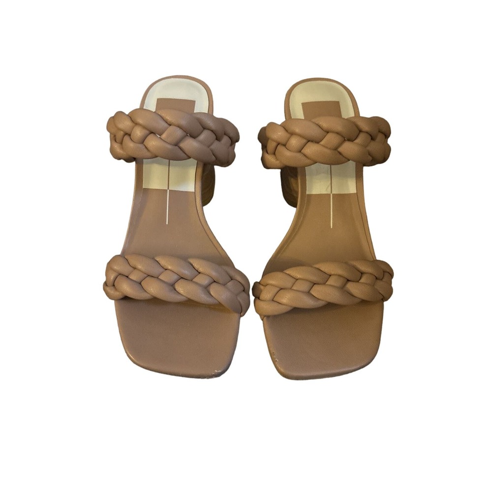Dolce Vita Women's Paily Heels Braided Beige Sandal Size 6